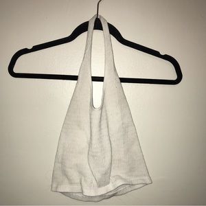 White halter top
